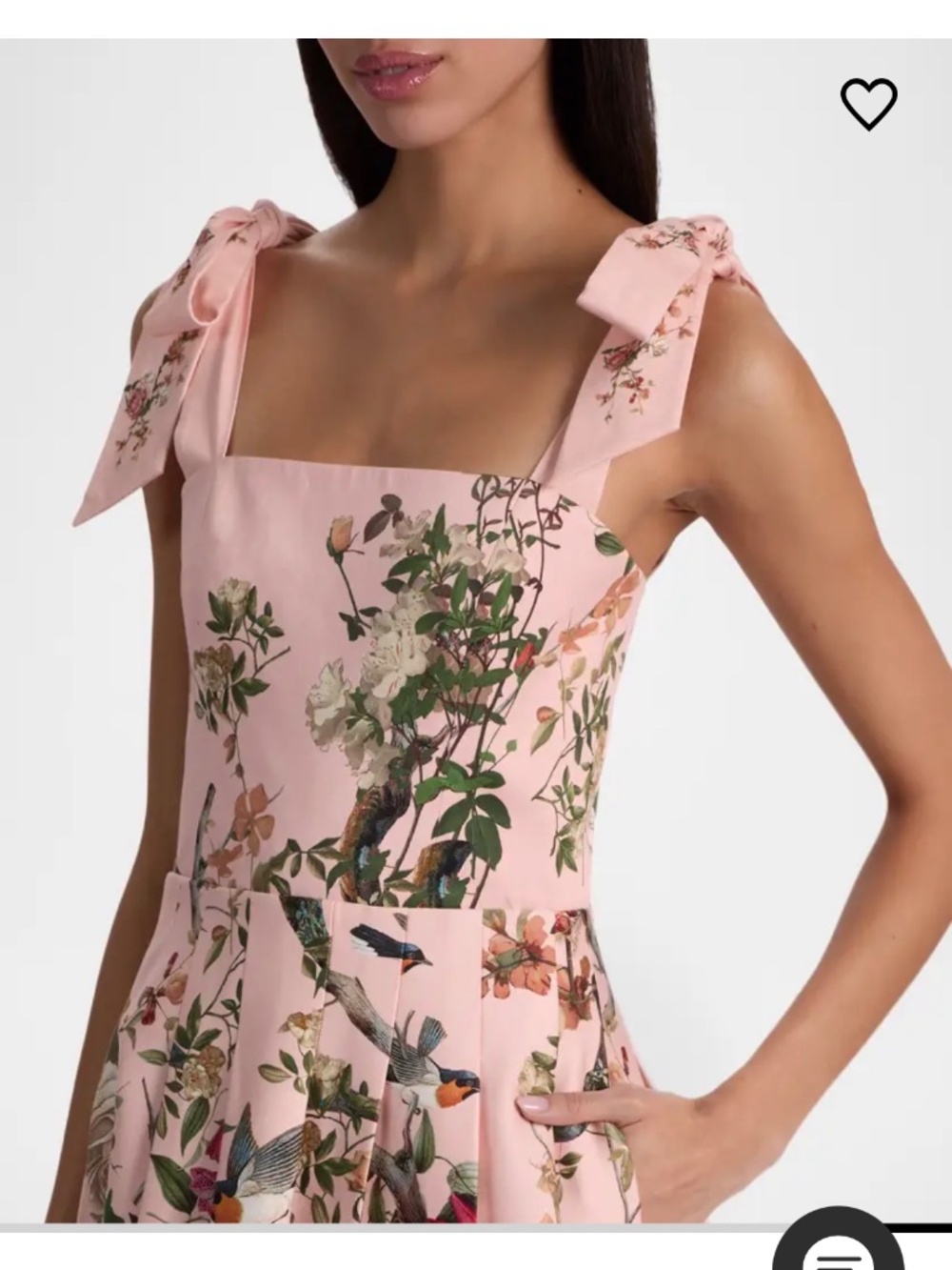 ALICE + OLIVIA Hana Floral Tie- Shoulder Maxi Dress - Picture 3 of 4